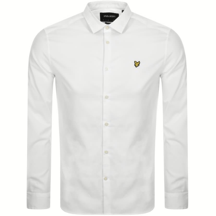 Alternative Image for ProductLyle And Scott Slim Fit Long Sleeve Shirt White1